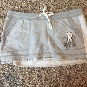 Ruehl sweatshirt material skirt